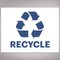 Avery Recycle Stickers, Blue Recycle Signs for Bins, Containers, Trash Cans and Walls, Waterproof, UV Resistant, Preprinted, 8-1/2" x 11", 2 Total